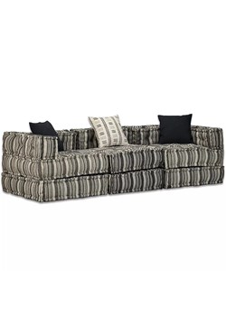 Trzyosobowa sofa modułowa w paski - Montanex 5D ze sklepu Edinos.pl w kategorii Sofy i kanapy - zdjęcie 178173133