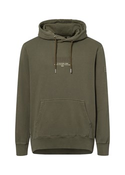 Superdry Męski sweter z kapturem Mężczyźni Bawełna khaki jednolity ze sklepu vangraaf w kategorii Bluzy męskie - zdjęcie 178173490