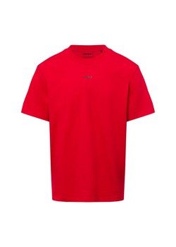HUGO Koszulka męska Mężczyźni Bawełna czerwony jednolity ze sklepu vangraaf w kategorii T-shirty męskie - zdjęcie 178173494