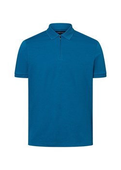 Andrew James Męska koszulka polo Mężczyźni niebieski jednolity ze sklepu vangraaf w kategorii T-shirty męskie - zdjęcie 178173520