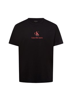 Calvin Klein Jeans Koszulka męska Mężczyźni Bawełna czarny jednolity ze sklepu vangraaf w kategorii T-shirty męskie - zdjęcie 178173530