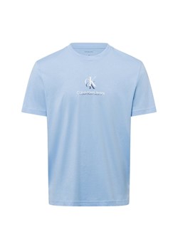 Calvin Klein Jeans Koszulka męska Mężczyźni Bawełna jasnoniebieski jednolity ze sklepu vangraaf w kategorii T-shirty męskie - zdjęcie 178173531