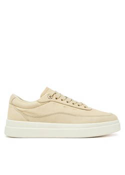 Sneakersy Tommy Hilfiger Modern Court Sneaker Nubuck FW0FW08462 Beżowy ze sklepu eobuwie.pl w kategorii Buty sportowe damskie - zdjęcie 178174080