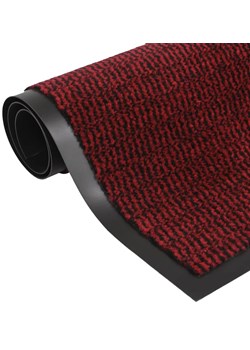 Prostokątna czerwona wycieraczka przed drzwi 60x90 cm - L, 4X ze sklepu Edinos.pl w kategorii Dom - zdjęcie 178175422