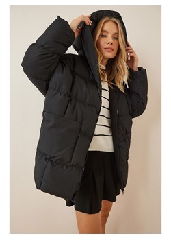 Happiness Istanbul Płaszcz pikowany w kolorze czarnym ze sklepu Limango Polska w kategorii Płaszcze damskie - zdjęcie 178177831