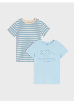 Sinsay - Koszulki z krótkim rękawem 2 pack - błękitny ze sklepu Sinsay w kategorii T-shirty chłopięce - zdjęcie 178179843