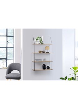 Lifa Living Regał ścienny &quot;Alicante&quot; w kolorze jasnobrązowym - 65 x 114 x 17 cm ze sklepu Limango Polska w kategorii Regały i witryny - zdjęcie 178183561
