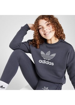 ADIDAS BLUZA (G)GLTR TREF 3S CREW BLU G ze sklepu JD Sports  w kategorii Bluzy dziewczęce - zdjęcie 178191841