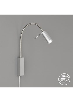 FISCHER &amp; HONSEL Lampa ścienna LED &quot;Flex&quot; w kolorze srebrnym - wys. 40 cm ze sklepu Limango Polska w kategorii Lampy ścienne - zdjęcie 178194341