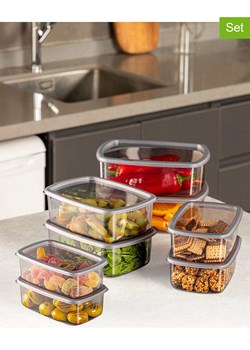 Violeta Home Pojemniki (8 szt.) w kolorze antracytowym ze sklepu Limango Polska w kategorii Pojemniki kuchenne - zdjęcie 178195253