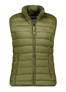 Geographical Norway Kamizelka pikowana &quot;Vatikolor&quot; w kolorze khaki ze sklepu Limango Polska w kategorii Kamizelki damskie - zdjęcie 178195320