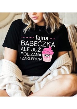 DAMSKA koszulka -FAJNA BABECZKA ALE JUŻ POLIZANA ze sklepu Time For Fashion w kategorii Bluzki damskie - zdjęcie 178197193
