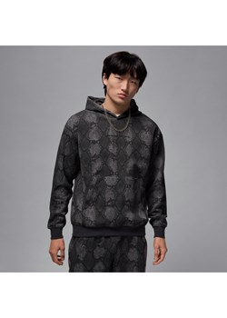 Męska bluza z kapturem i nadrukiem Dri-FIT Jordan Sport Hoop Fleece - Czerń ze sklepu Nike poland w kategorii Bluzy męskie - zdjęcie 178197833