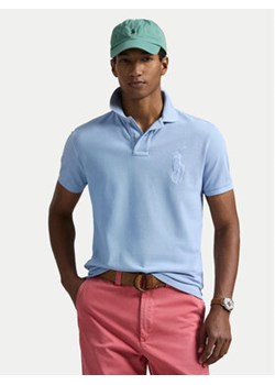 Polo Ralph Lauren Polo 710938137012 Błękitny Slim Fit ze sklepu MODIVO w kategorii T-shirty męskie - zdjęcie 178200850