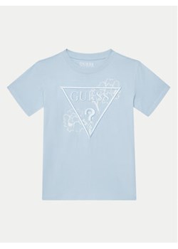 Guess T-Shirt L5GI09 K8HM4 Błękitny Regular Fit ze sklepu MODIVO w kategorii T-shirty chłopięce - zdjęcie 178202032