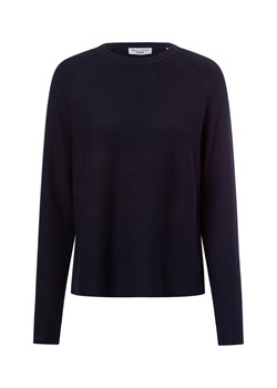 Marc O'Polo Denim Sweter damski z cienkiej dzianiny Kobiety Bawełna granatowy jednolity ze sklepu vangraaf w kategorii Swetry damskie - zdjęcie 178202583