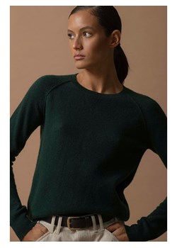 Perfect Cashmere Kaszmirowy sweter &quot;Wilma&quot; w kolorze ciemnozielonym ze sklepu Limango Polska w kategorii Swetry damskie - zdjęcie 178205980