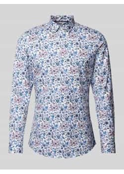 Koszula biznesowa o kroju slim fit z kołnierzykiem typu kent ze sklepu Peek&Cloppenburg  w kategorii Koszule męskie - zdjęcie 178206990