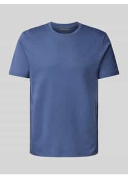 T-shirt z prążkowanym okrągłym dekoltem ze sklepu Peek&Cloppenburg  w kategorii T-shirty męskie - zdjęcie 178209060