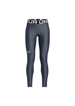 Dziewczęce legginsy treningowe Under Armour HG Legging - szare ze sklepu Sportstylestory.com w kategorii Spodnie dziewczęce - zdjęcie 178209372
