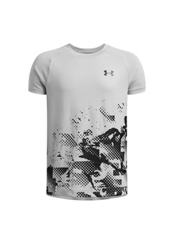 Chłopięca koszulka treningowa Under Armour UA Tech Graphic SS - szara ze sklepu Sportstylestory.com w kategorii T-shirty chłopięce - zdjęcie 178209393