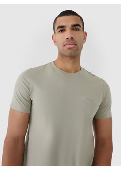 Męski t-shirt basic 4F 4FWSS25TTSHM2003 - oliwkowy ze sklepu Sportstylestory.com w kategorii T-shirty męskie - zdjęcie 178209780