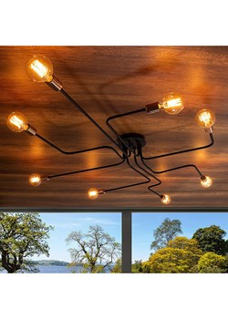 Opviq Lampa sufitowa &quot;Truva&quot; w kolorze czarnym - Ø 190 cm ze sklepu Limango Polska w kategorii Oświetlenie - zdjęcie 178211323