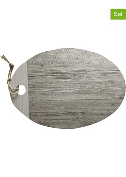 Zak Designs Deski (2 szt.) &quot;Fjord&quot; w kolorze brązowym do serwowania - Ø 26 cm ze sklepu Limango Polska w kategorii Misy i tace dekoracyjne - zdjęcie 178211450