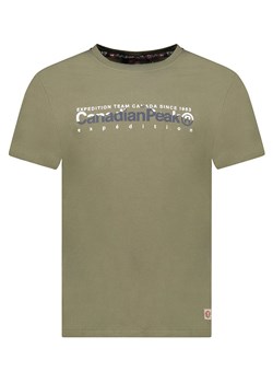 Canadian Peak Koszulka &quot;Jopeakeak&quot; w kolorze khaki ze sklepu Limango Polska w kategorii T-shirty męskie - zdjęcie 178211571