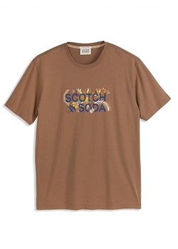 Scotch &amp; Soda Koszulka w kolorze jasnobrązowym ze sklepu Limango Polska w kategorii T-shirty męskie - zdjęcie 178211672