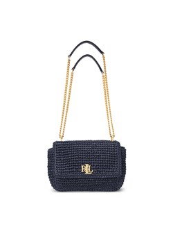 Torebka LAUREN RALPH LAUREN Woven Straw Medium Sophee Shoulder Bag 431920043005 Granatowy ze sklepu eobuwie.pl w kategorii Kopertówki - zdjęcie 178213280