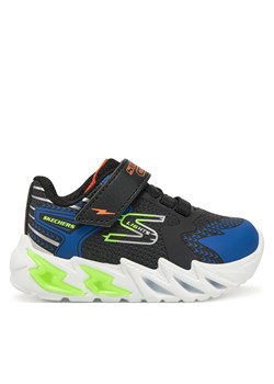 Sneakersy Skechers Flex-Glow Bolt 400138N/BKBL Czarny ze sklepu eobuwie.pl w kategorii Buty sportowe dziecięce - zdjęcie 178213293