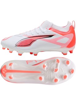 Buty piłkarskie Puma Ultra 5 Match FG/MG 108167-01 białe ze sklepu ButyModne.pl w kategorii Buty sportowe dziecięce - zdjęcie 178214351