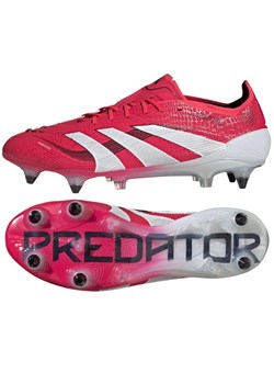 Buty piłkarskie adidas Predator Elite Sg ID3853 czerwone ze sklepu ButyModne.pl w kategorii Buty sportowe męskie - zdjęcie 178214403