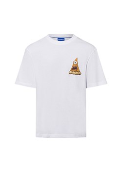 HUGO BLUE Koszulka męska - Nizzerio Mężczyźni Bawełna biały jednolity ze sklepu vangraaf w kategorii T-shirty męskie - zdjęcie 178215884