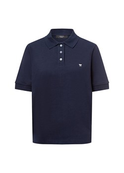 Max Mara Weekend Damska koszulka polo - Scena Kobiety Bawełna granatowy jednolity ze sklepu vangraaf w kategorii Bluzki damskie - zdjęcie 178215893