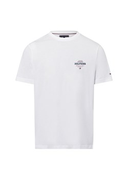 Tommy Hilfiger Koszulka męska Mężczyźni Bawełna biały jednolity ze sklepu vangraaf w kategorii T-shirty męskie - zdjęcie 178215921