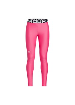 Dziewczęce legginsy treningowe Under Armour HG Legging - różowe ze sklepu Sportstylestory.com w kategorii Spodnie dziewczęce - zdjęcie 178218523