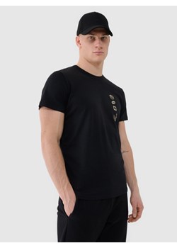 Męski t-shirt z nadrukiem 4F 4FRSS25TTSHM2689 - czarny ze sklepu Sportstylestory.com w kategorii T-shirty męskie - zdjęcie 178218572