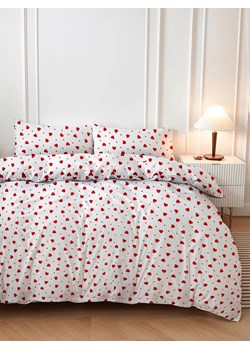 Colourful Cotton Komplet pościeli &quot;Love Heart&quot; w kolorze biało-czerwonym ze sklepu Limango Polska w kategorii Pościele - zdjęcie 178221472
