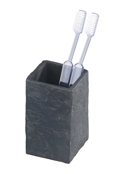 Wenko Kubek łazienkowy  &quot;Slate&quot; w kolorze antracytowym - 6,4 x 10,5 x 6,4 cm ze sklepu Limango Polska w kategorii Dozowniki do mydła - zdjęcie 178221603