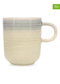 Salt and Pepper Filiżanki jumbo (4 szt.) "Flint" w kolorze szaro-beżowym - 380 ml ze sklepu Limango Polska w kategorii Filiżanki - zdjęcie 178221693