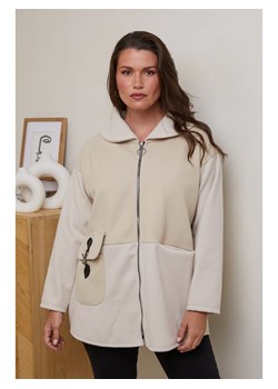 Curvy Lady Kurtka przejściowa w kolorze beżowym ze sklepu Limango Polska w kategorii Kurtki damskie - zdjęcie 178224584