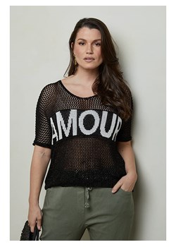 Curvy Lady Sweter w kolorze czarnym ze sklepu Limango Polska w kategorii Swetry damskie - zdjęcie 178229521