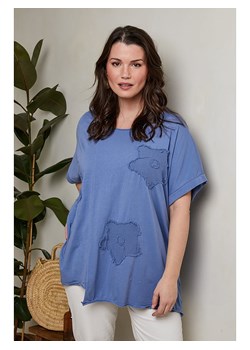 Curvy Lady Bluzka w kolorze niebieskim ze sklepu Limango Polska w kategorii Bluzki damskie - zdjęcie 178229634