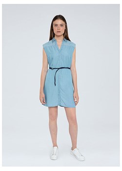 Pepe Jeans Sukienka w kolorze błękitnym ze sklepu Limango Polska w kategorii Sukienki - zdjęcie 178230693