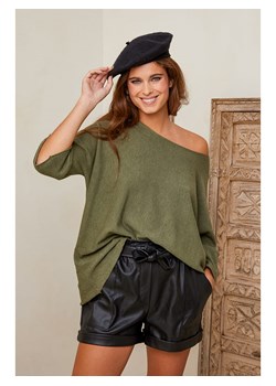 Joséfine Sweter &quot;Eudoxie&quot; w kolorze khaki ze sklepu Limango Polska w kategorii Swetry damskie - zdjęcie 178231922