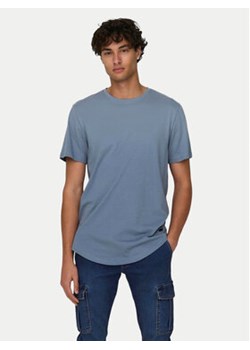 Only & Sons T-Shirt Matt 22002973 Niebieski Regular Fit ze sklepu MODIVO w kategorii T-shirty męskie - zdjęcie 178235454