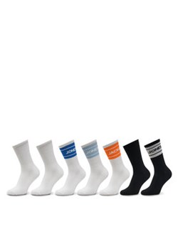 Jack&Jones Zestaw 7 par wysokich skarpet męskich 12270245 Kolorowy ze sklepu MODIVO w kategorii Skarpetki męskie - zdjęcie 178235491