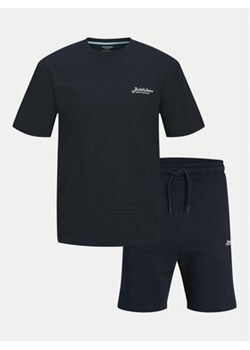 Jack&Jones Komplet t-shirt i szorty sportowe Beau 12277466 Granatowy Relaxed Fit ze sklepu MODIVO w kategorii Spodenki męskie - zdjęcie 178238263